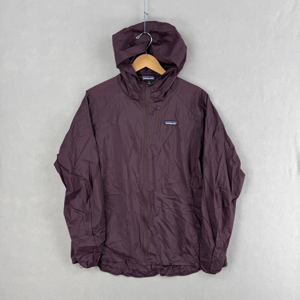 Patagonia Houdini Jacket Womens 2XL Purple Nylon Hooded Full Zip Lightweight